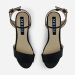 Sandalia plataforma amelia de sintético para mujer - Negro