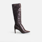 Bota tacon lumina de sintético para mujer - Café