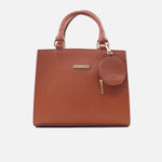 Cartera julieta de cuero para mujer - Miel