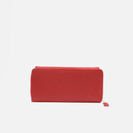 Billetera rosie de cuero para mujer - Rojo