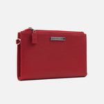 Billetera elaya de cuero para mujer - Rojo