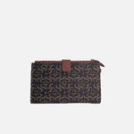Billetera elaya de cuero para mujer - Negro