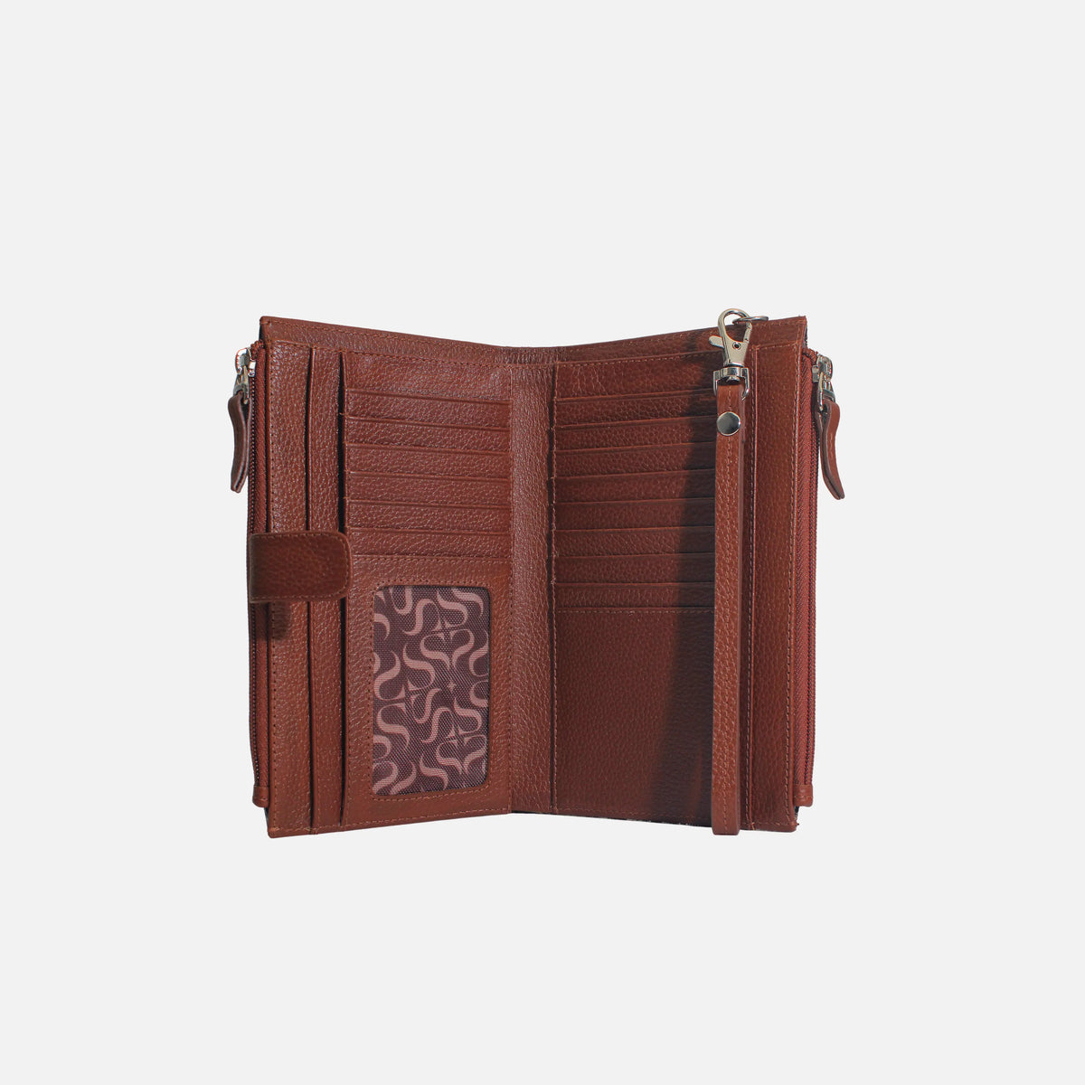 Billetera elaya de cuero para mujer - Negro