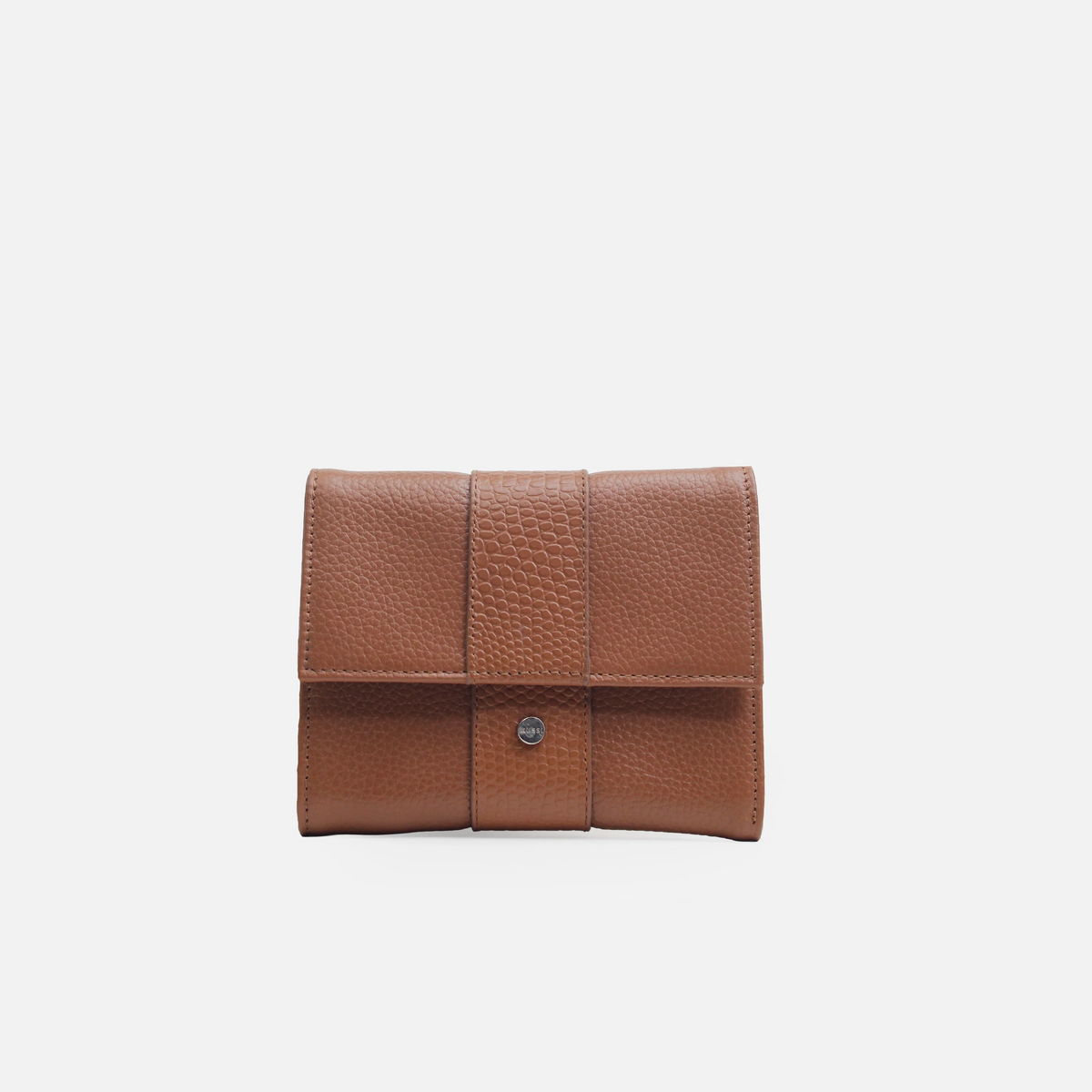 Billetera kaira de cuero para mujer - Miel