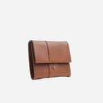 Billetera kaira de cuero para mujer - Miel