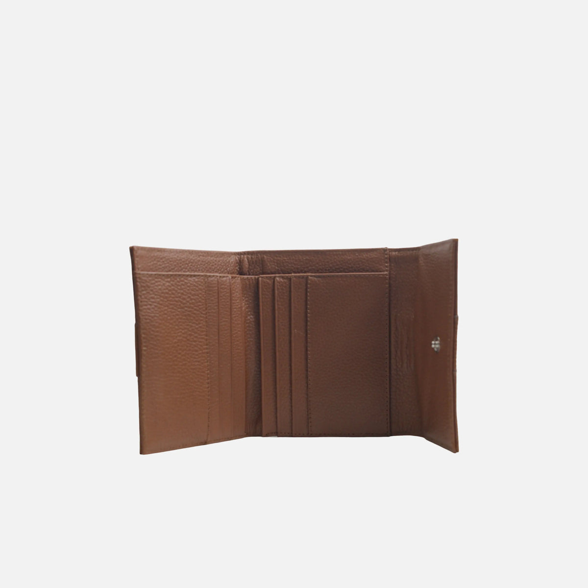 Billetera kaira de cuero para mujer - Miel