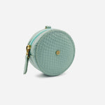 Monedero selene de cuero para mujer - Menta