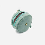 Monedero selene de cuero para mujer - Menta