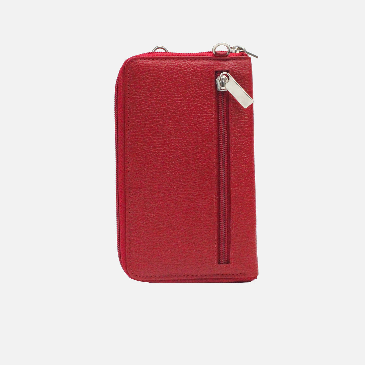 Portacelular corine de cuero para mujer - Rojo