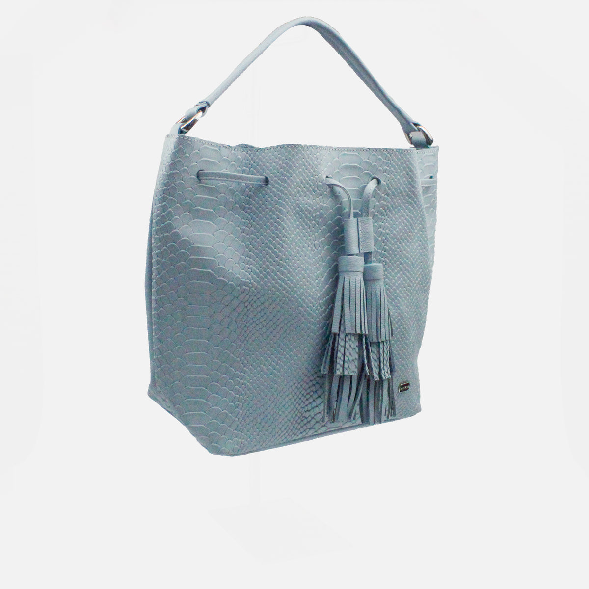 Bolso de mano bettie de cuero para mujer - Celeste