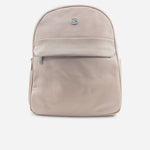Morral amara de cuero para mujer - Nude