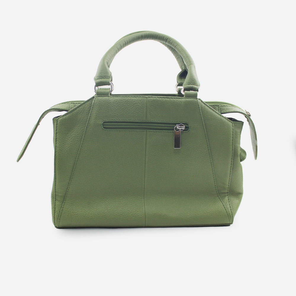 Cartera celia de cuero para mujer - Verde