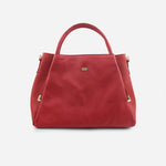 Cartera marzia de cuero para mujer - Rojo