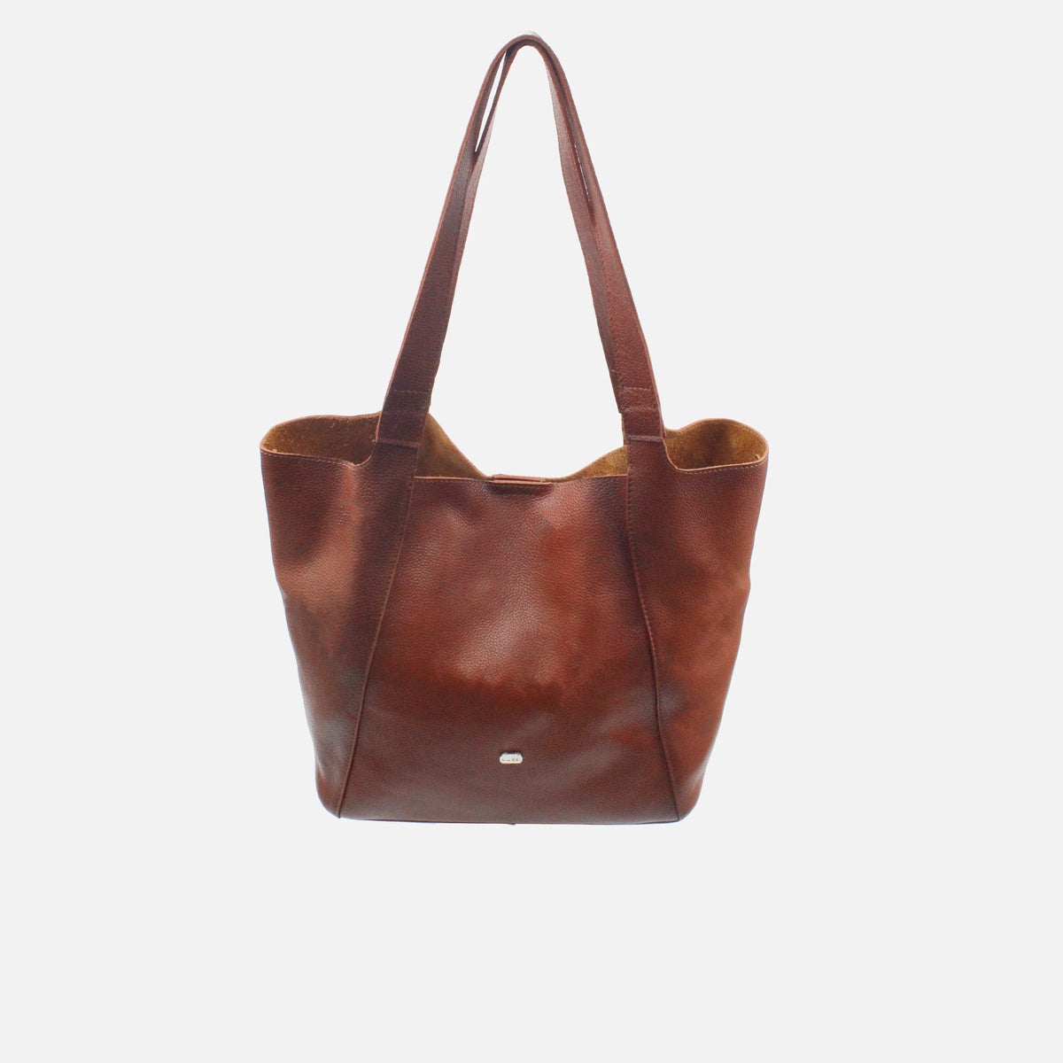 Cartera tullia de cuero para mujer - Miel