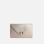 Sobre sol de cuero para mujer - Bronce