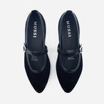 Baleta plana elyse de sintético para mujer - Negro