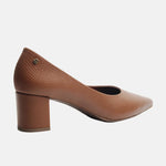 Tacones estela de cuero para mujer - Miel