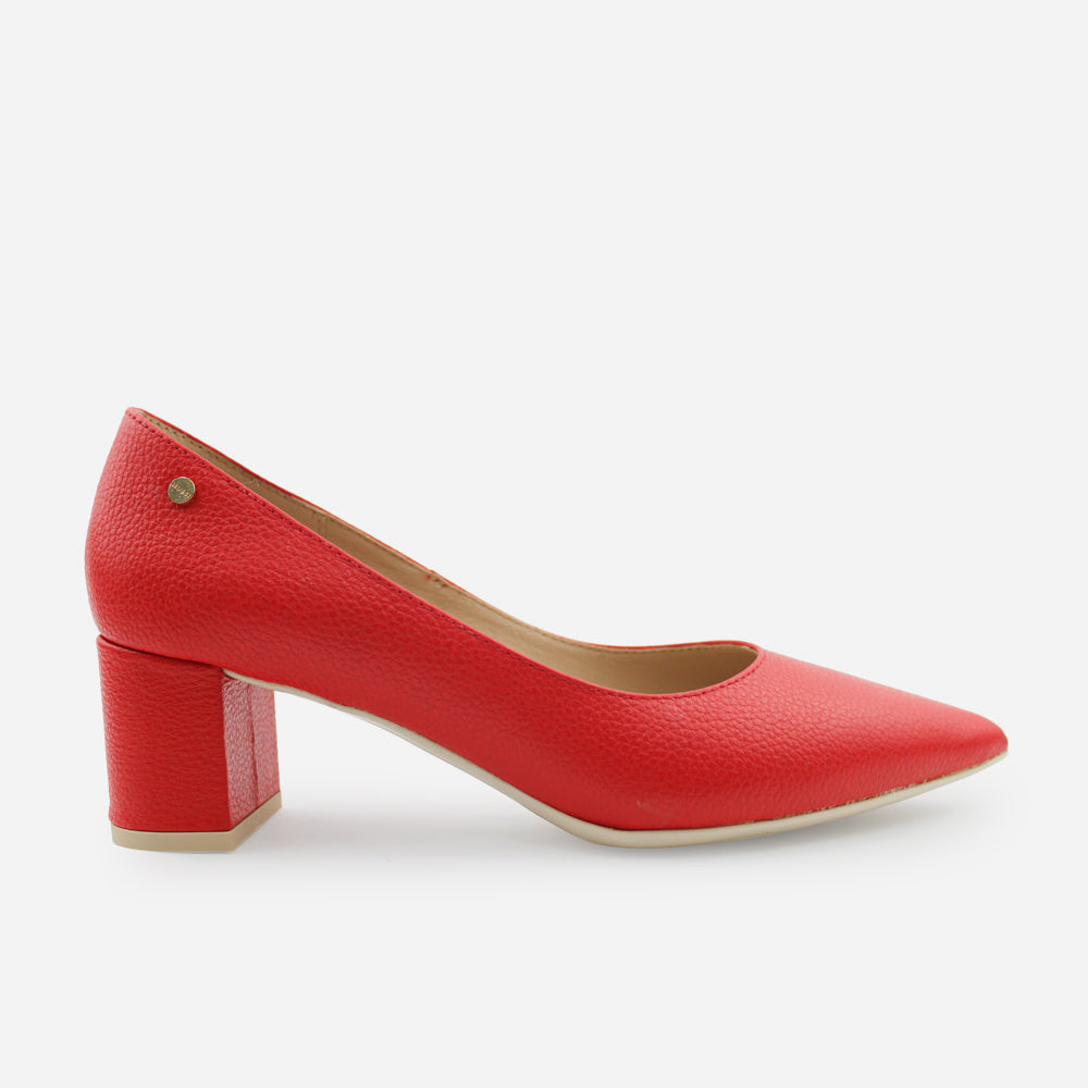 Tacones estela de sintético para mujer - Rojo