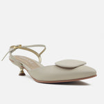 Tacones aira de cuero para mujer - Beige