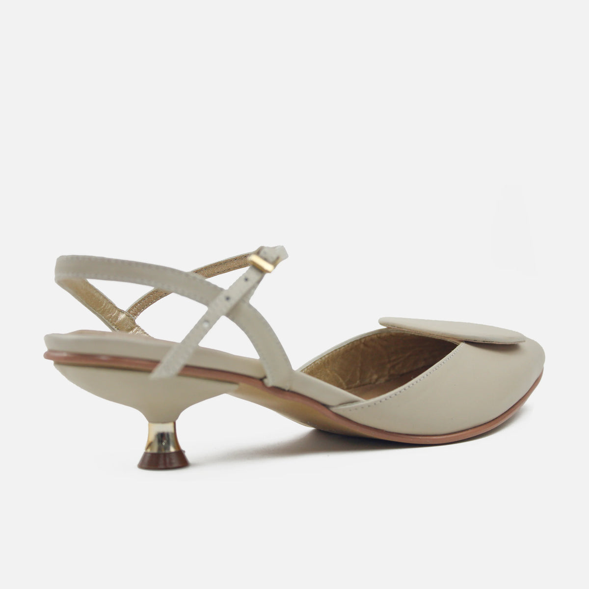 Tacones aira de cuero para mujer - Beige