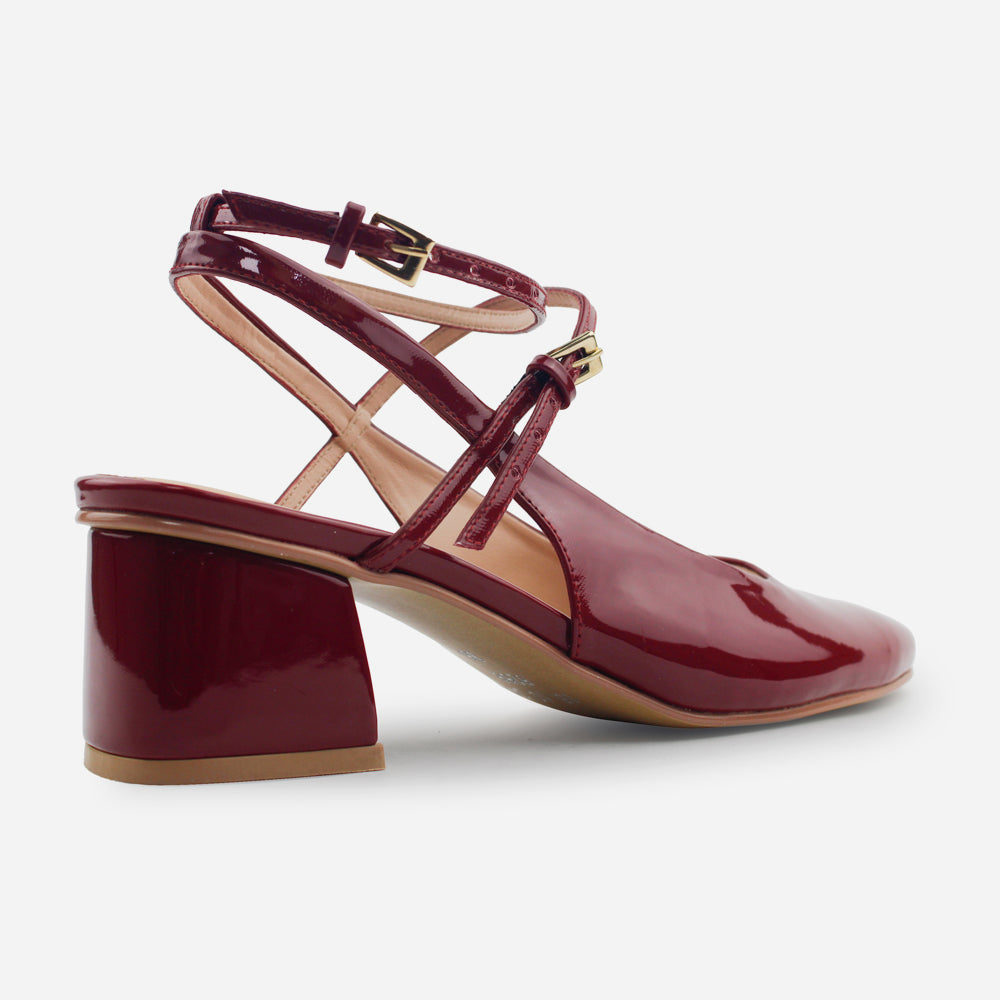 Tacones lucca de sintético para mujer - Vino