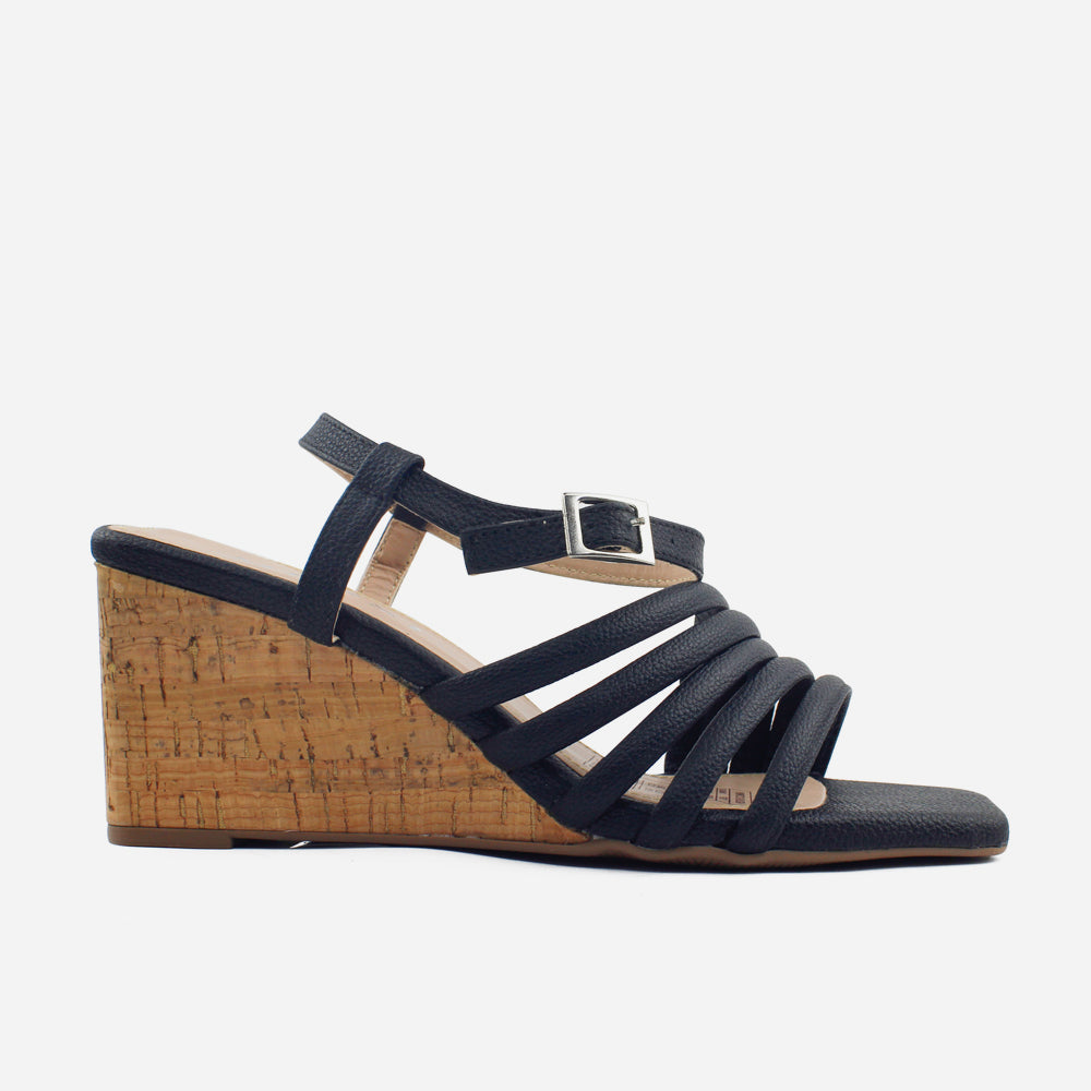 Sandalia plataforma celia de sintético para mujer - Negro