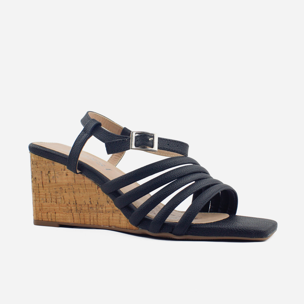 Sandalia plataforma celia de sintético para mujer - Negro