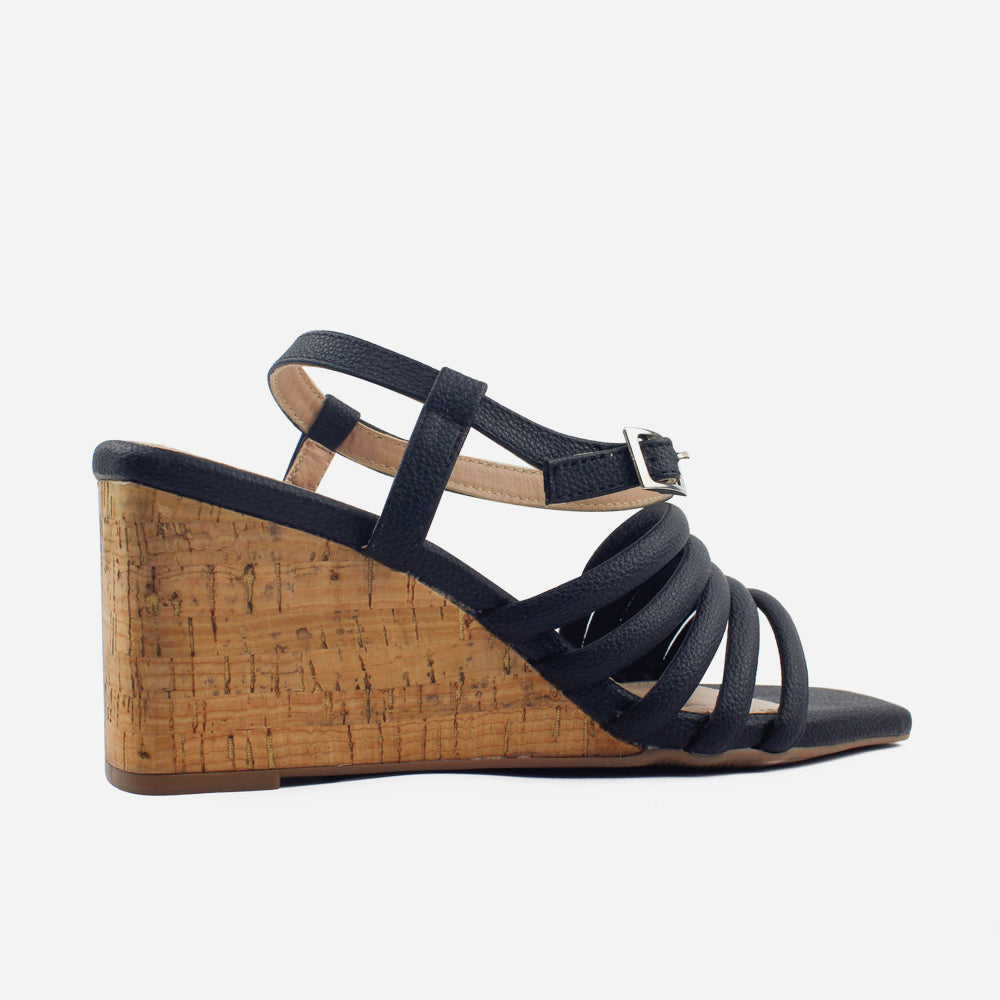 Sandalia plataforma celia de sintético para mujer - Negro