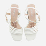 Sandalia plataforma celia de sintético para mujer - Hueso