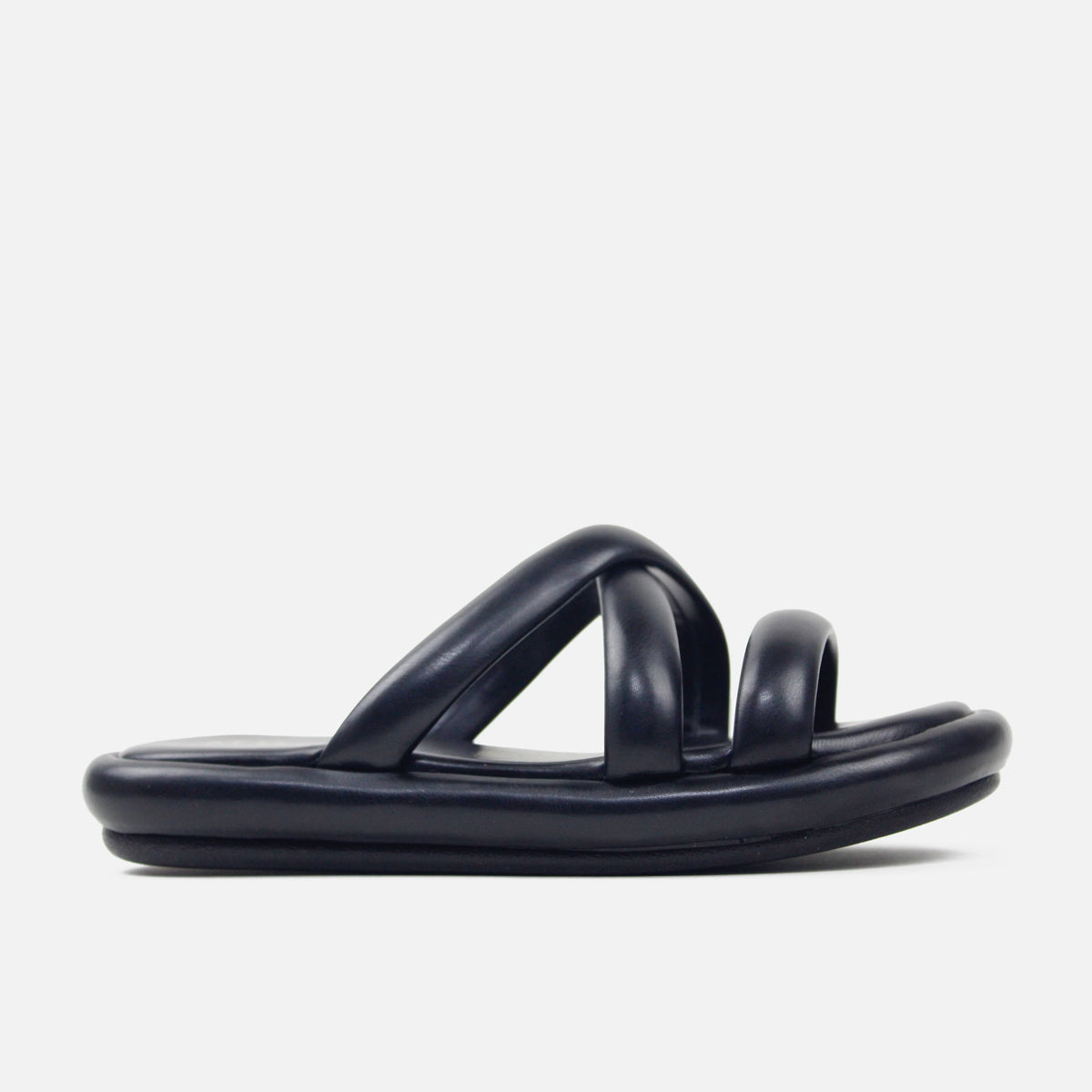 Sandalia flatform niebla de sintético para mujer - Negro