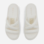Sandalia flatform niebla de sintético para mujer - Hueso
