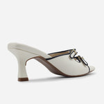 Sandalia tacon tessa de sintético para mujer - Hueso