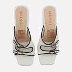 Sandalia tacon tessa de sintético para mujer - Hueso