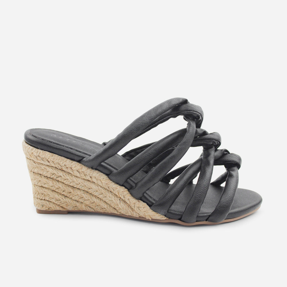 Sandalia plataforma dahlia de sintético para mujer - Negro