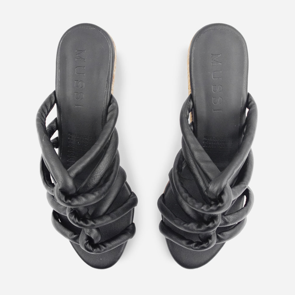 Sandalia plataforma dahlia de sintético para mujer - Negro