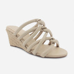 Sandalia plataforma dahlia de sintético para mujer - Beige