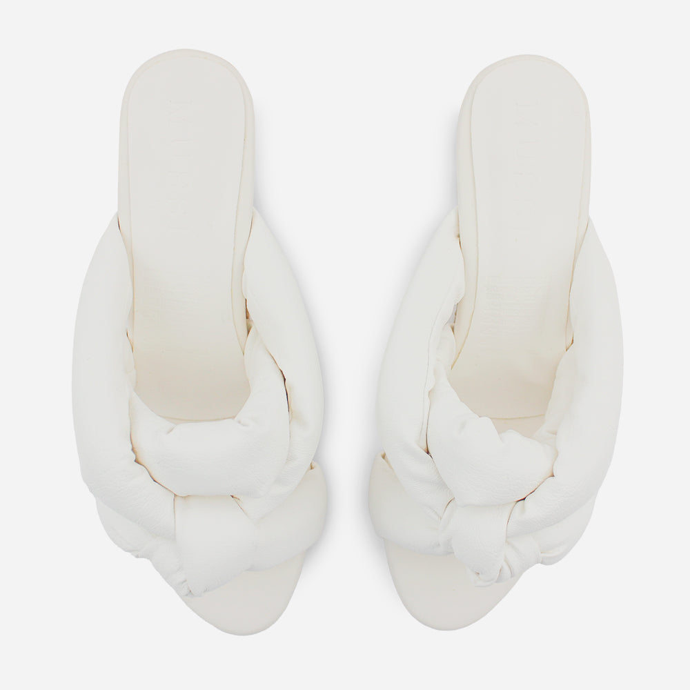 Sandalia plataforma martina de sintético para mujer - Blanco