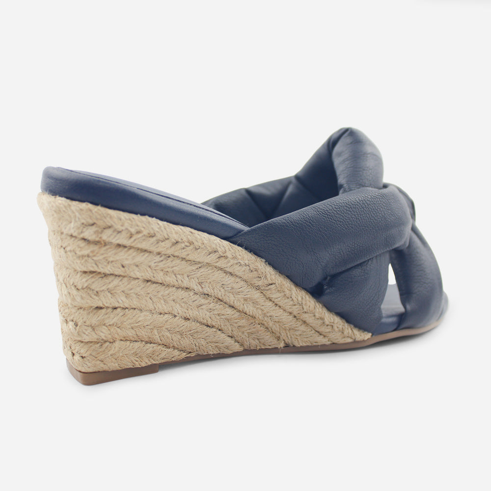 Sandalia plataforma martina de sintético para mujer - Azul