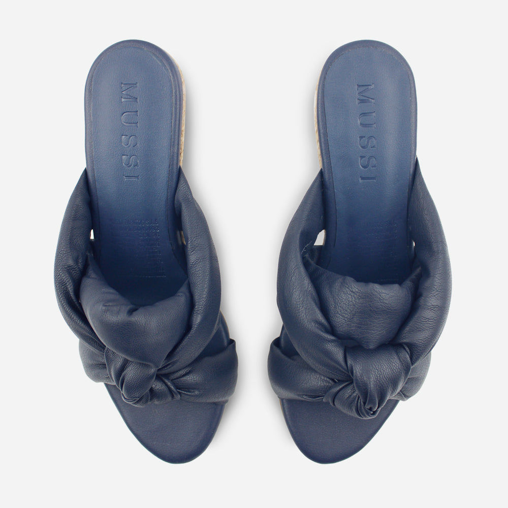 Sandalia plataforma martina de sintético para mujer - Azul