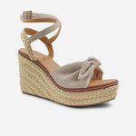 Sandalia plataforma silvia de sintético para mujer - Beige