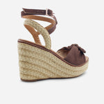 Sandalia plataforma silvia de sintético para mujer - Café