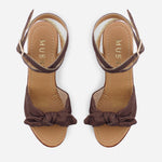 Sandalia plataforma silvia de sintético para mujer - Café