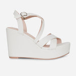 Sandalia plataforma mady de sintético para mujer - Blanco