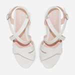 Sandalia plataforma mady de sintético para mujer - Blanco