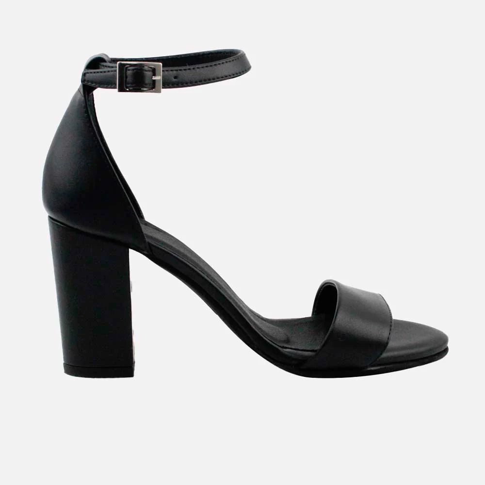 Sandalia tacon silvia de sintético para mujer - Negro