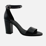 Sandalia tacon silvia de sintético para mujer - Negro