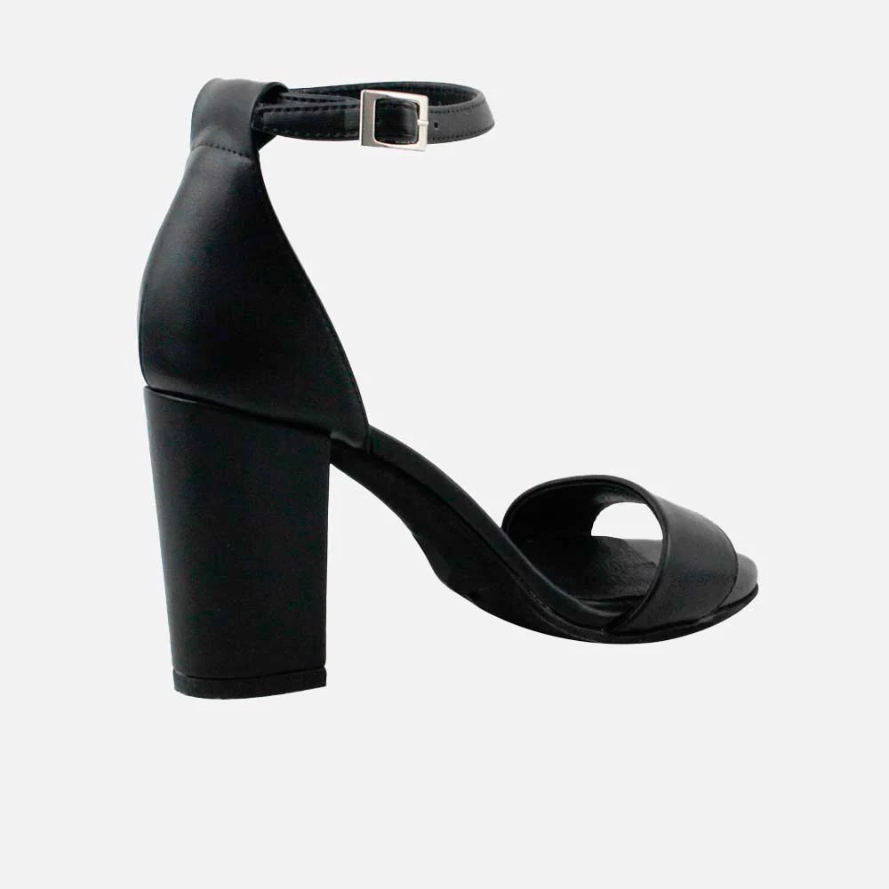 Sandalia tacon silvia de sintético para mujer - Negro