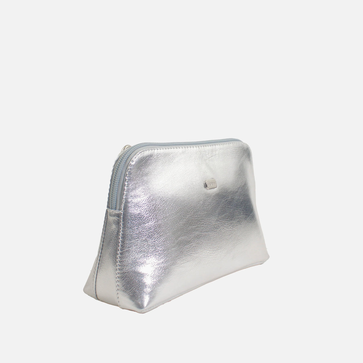 Bolso manos libres lila de sintético para mujer - Plateado