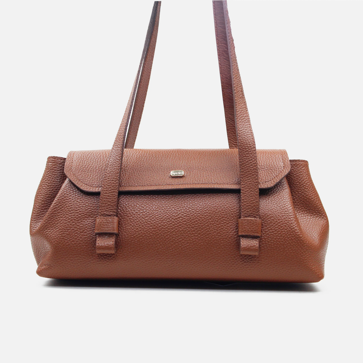 Cartera savia de cuero para mujer - Miel