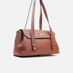 Cartera savia de cuero para mujer - Miel